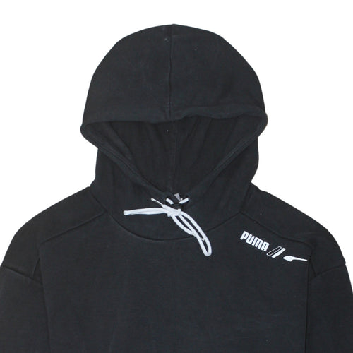 Puma Men Black Pullover Hoodie Size S Regular Fit Sports Fleece