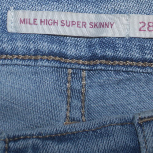 Levi's Women's Blue High Rise Mile High Super Skinny Jeans Size 10