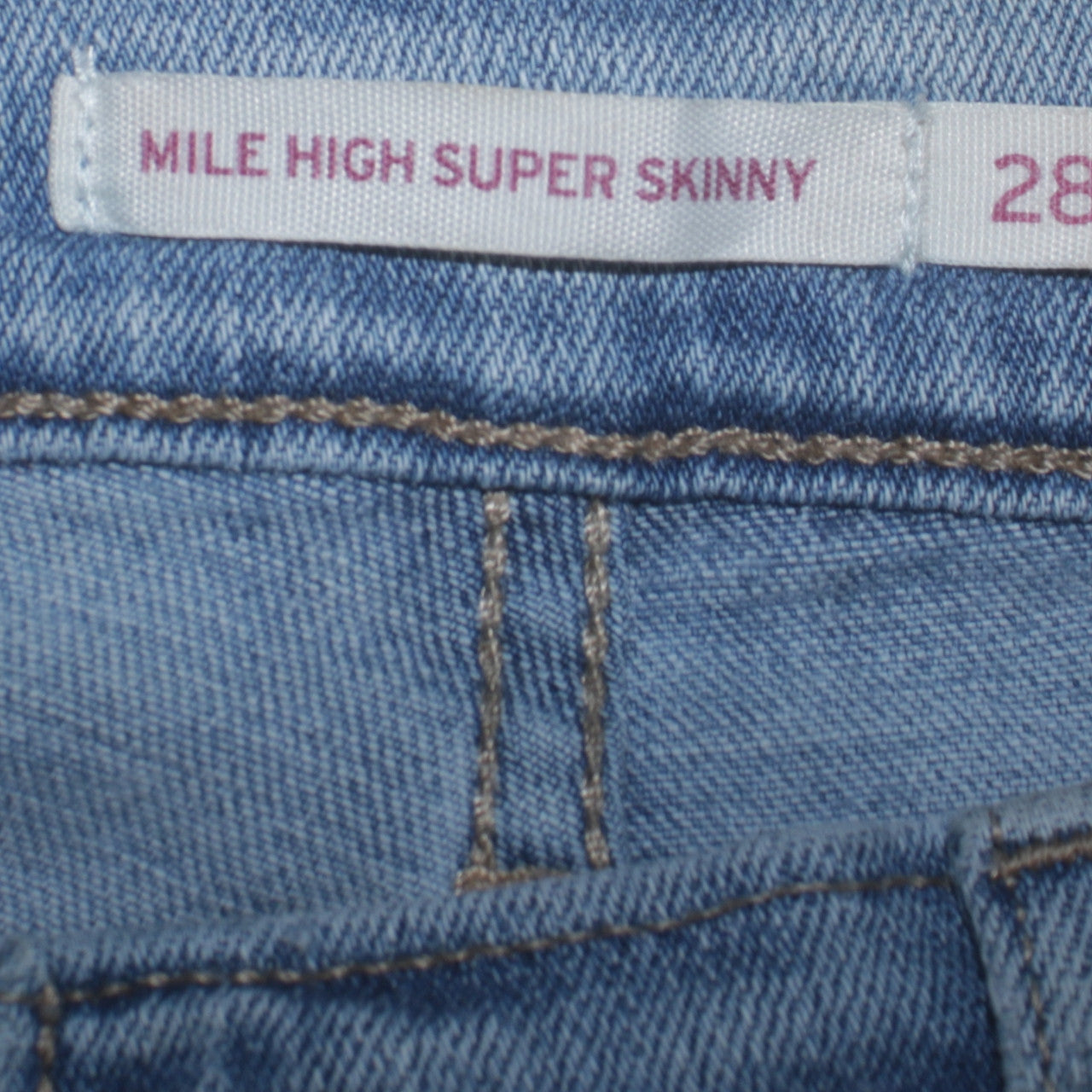 Levi's Women's Blue High Rise Mile High Super Skinny Jeans Size 10