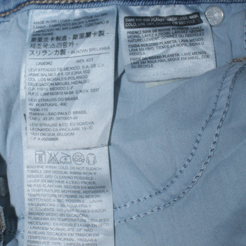 Levi's Women's Blue High Rise Mile High Super Skinny Jeans Size 10