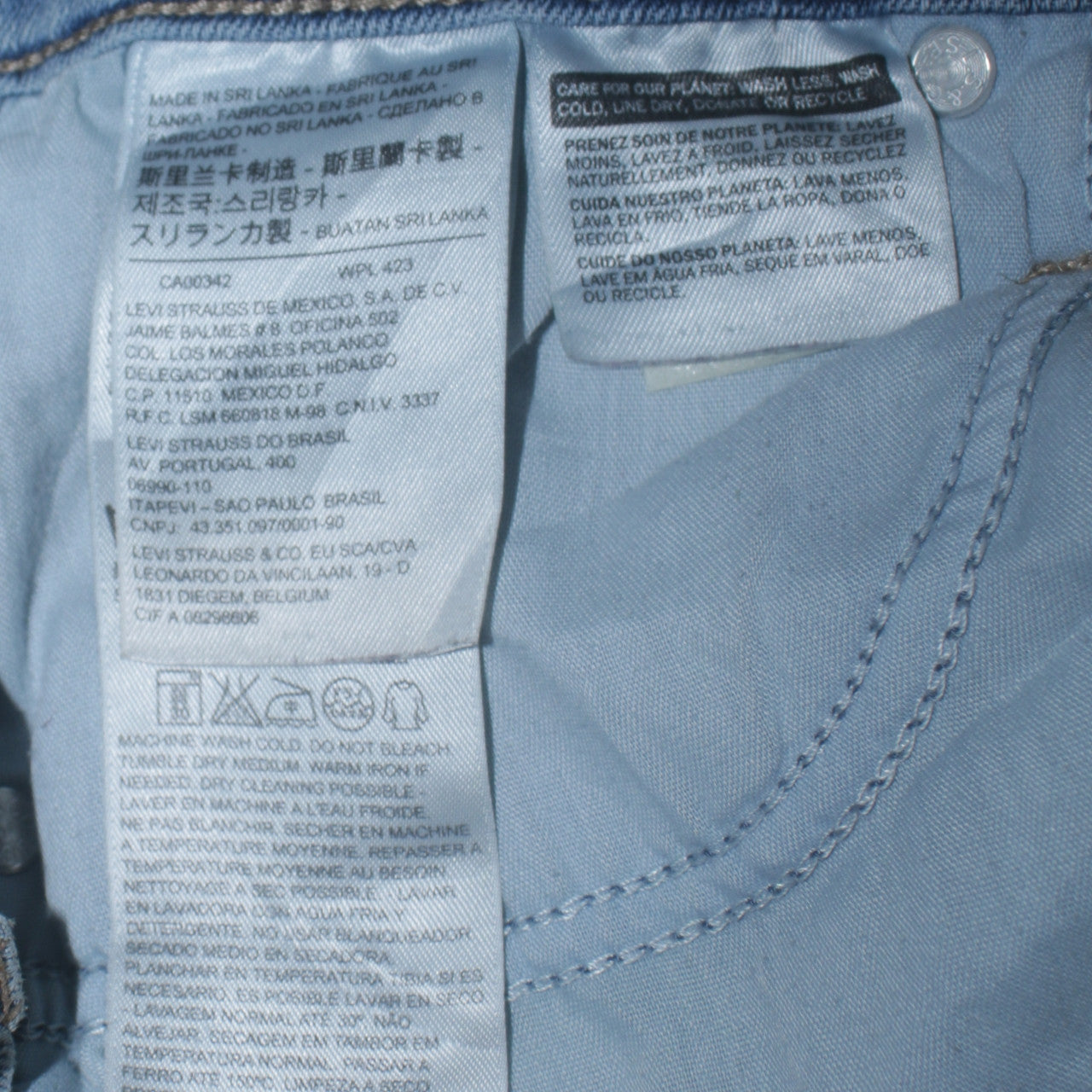 Levi's Women's Blue High Rise Mile High Super Skinny Jeans Size 10