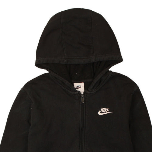 Nike Boys Black Full Zip Fleece Hoodie XL 158-170cm Sports Casual