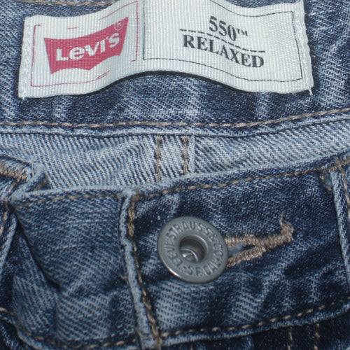 Levi's Boys Blue 550 Relaxed Fit Denim Jeans Size 12 Years Straight Leg