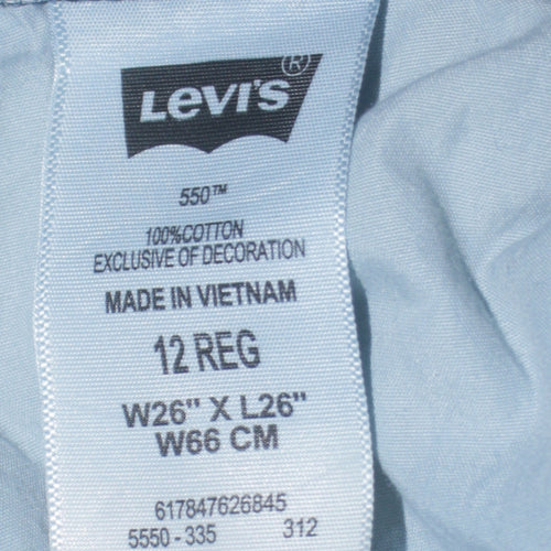 Levi's Boys Blue 550 Relaxed Fit Denim Jeans Size 12 Years Straight Leg