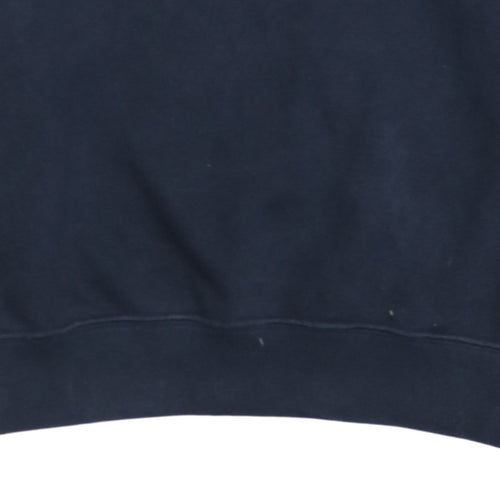 Champion Men’s Black Small Logo Tape Pullover Sweatshirt