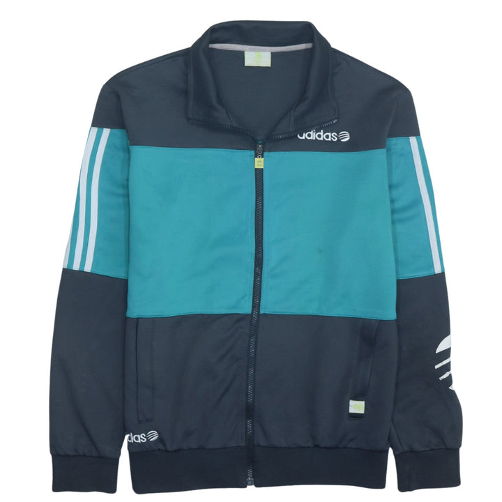 adidas Men Blue XL Track Jacket Full Zip Lightweight Sportswear