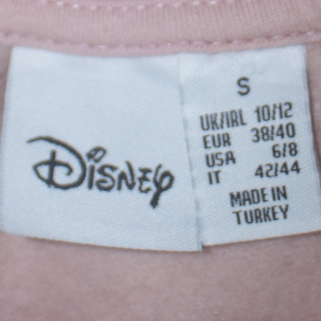 Disney Women Pink Thumper Sweatshirt Size S 10/12 Pullover Cotton