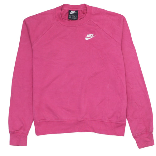 Nike Womens Pink XS Pullover Sweatshirt with Logo