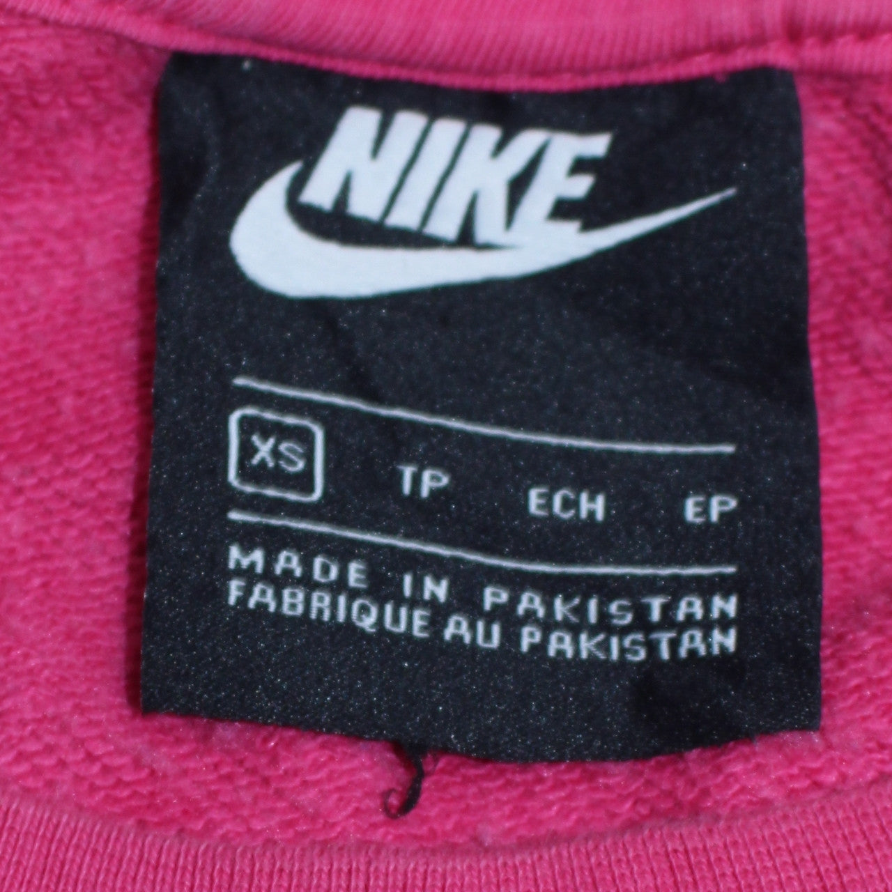 Nike Womens Pink XS Pullover Sweatshirt with Logo
