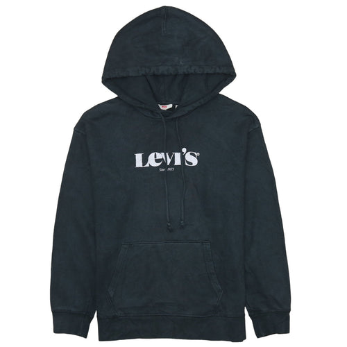 Levi's Men's Black M Pullover Hoodie with Logo Print