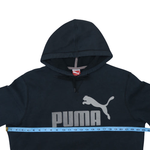 Puma Men's Black XL Pullover Hoodie with Logo