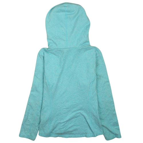 FILA Sport Womens Blue XL 1/4 Zip Hooded Sweatshirt Fleece Pullover