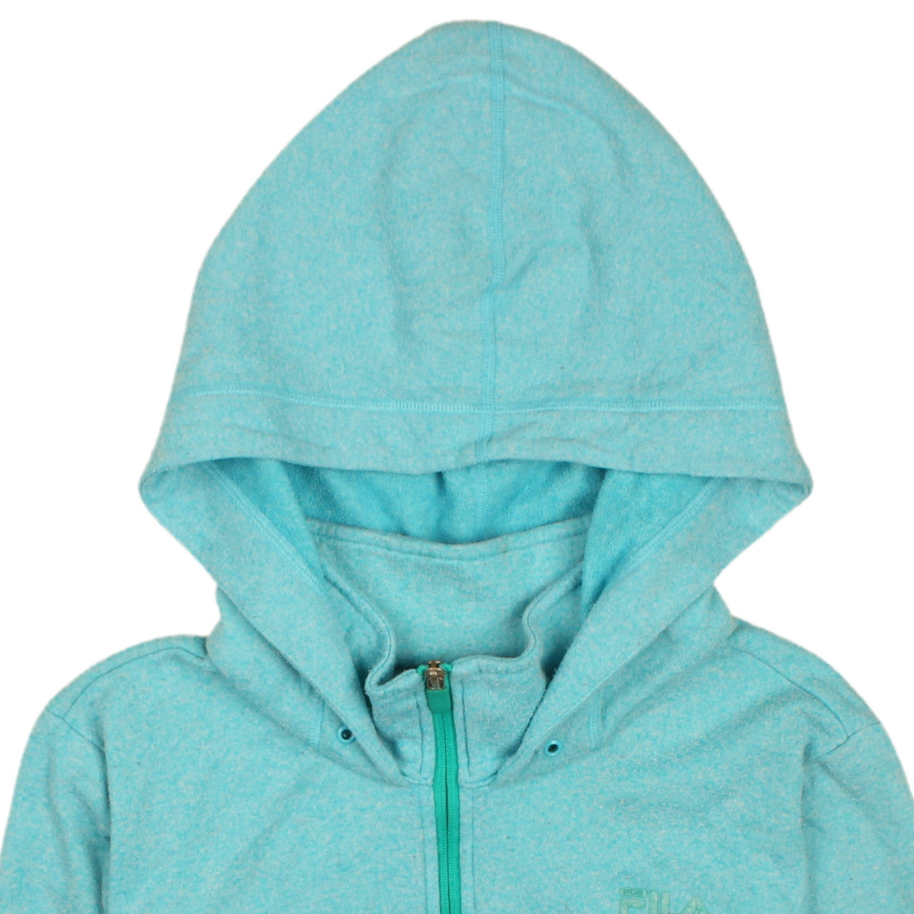 FILA Sport Womens Blue XL 1/4 Zip Hooded Sweatshirt Fleece Pullover