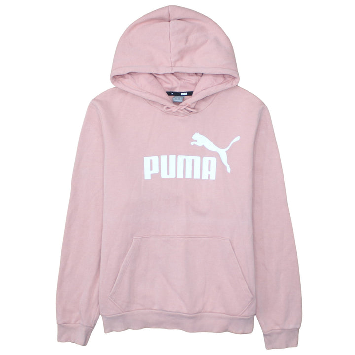 Puma Womens Pink Pullover Hoodie XL Relaxed Fit Casual Sweatshirt