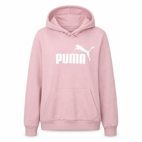 Puma Womens Pink Pullover Hoodie XL Relaxed Fit Casual Sweatshirt