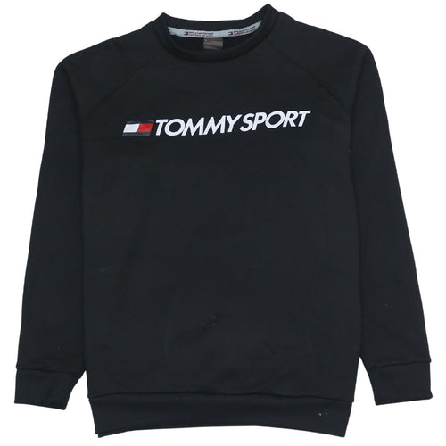 Tommy Sport Men's Black M Crew Neck Pullover Sweatshirt