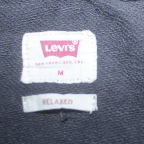 Levi's Men's Grey Relaxed Fit Logo Crew Neck Sweatshirt Size M