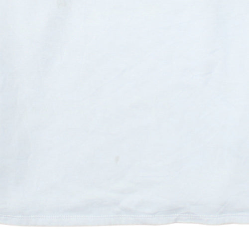 H&M Divided Women White Peter Pan Collar Pullover Sweatshirt XS