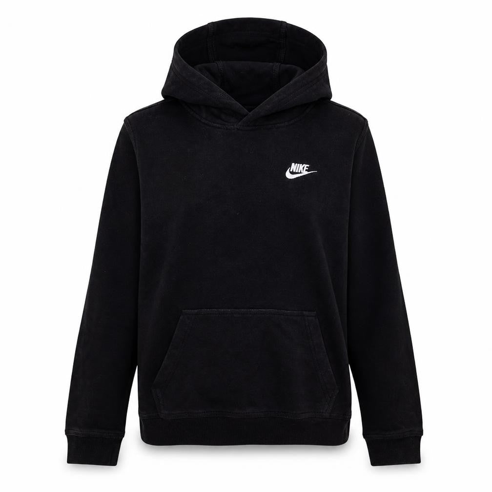 Front view of Nike women’s black pullover hoodie xl relaxed fit cotton blend