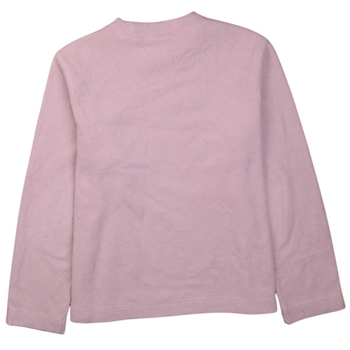 Adidas Women Pink Fleece Pullover Sweatshirt UK 16
