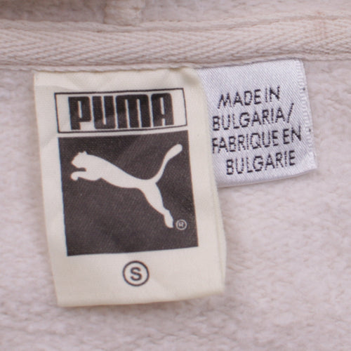 Puma Women's Beige & Brown Full Zip Hoodie Size S Casual Sportswear