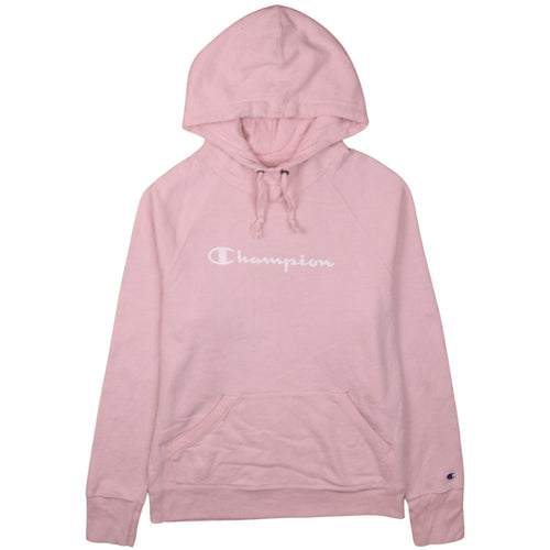 Champion Women's Pink Pullover Hoodie Small Cotton Blend