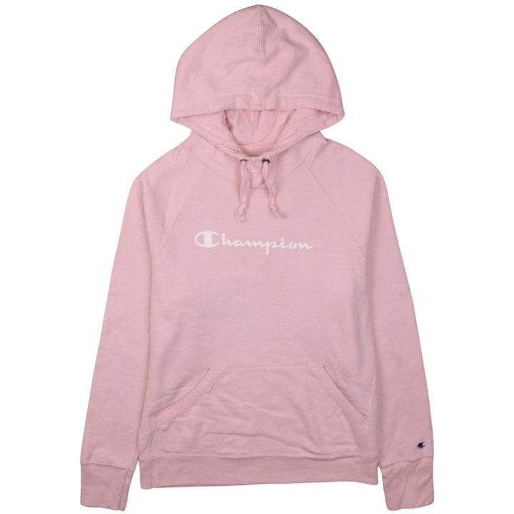 Champion Women's Pink Pullover Hoodie Small Cotton Blend