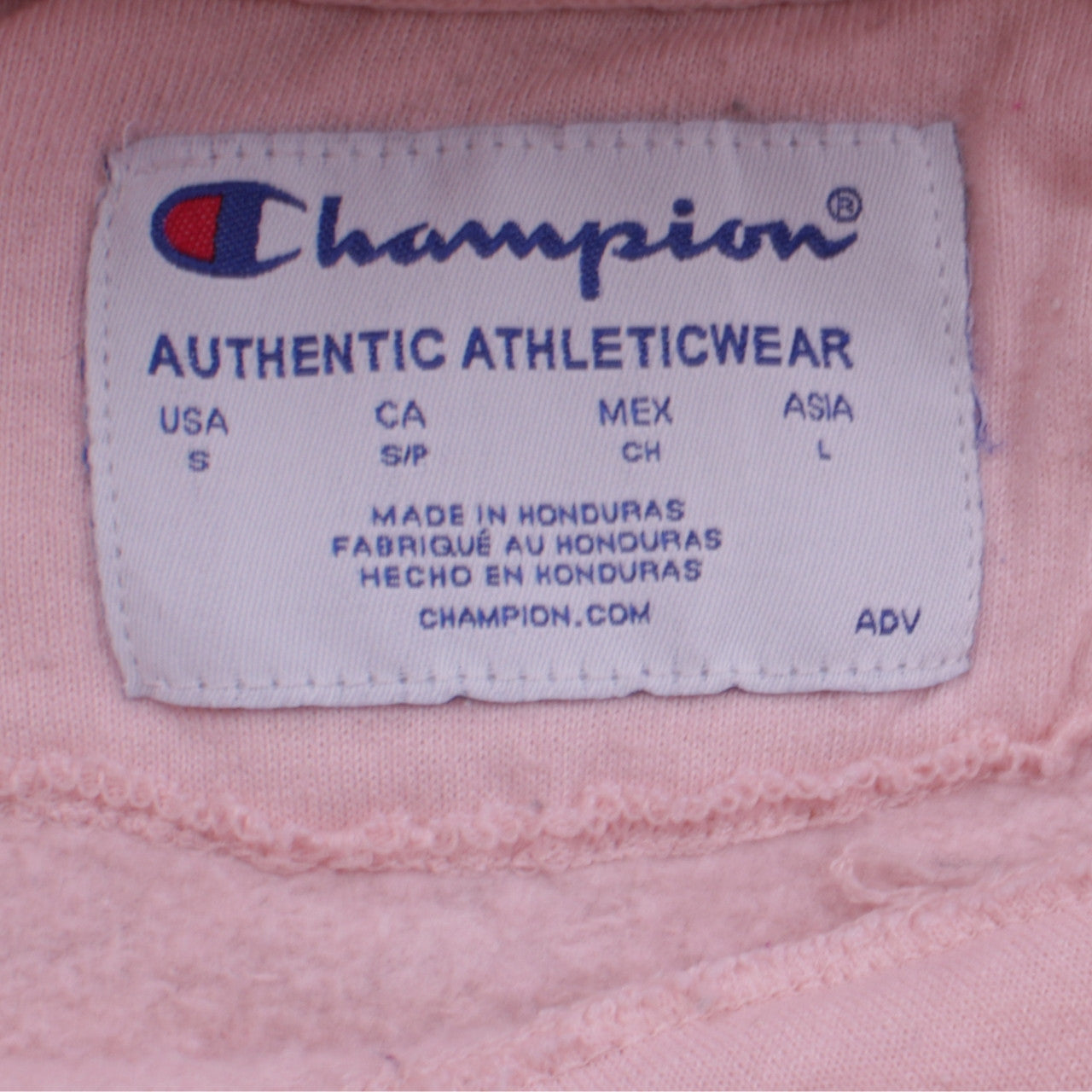 Champion Women's Pink Pullover Hoodie Small Cotton Blend
