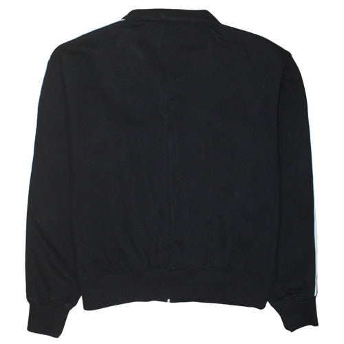 Champion Men's Black Track Jacket Large Full Zip Retro Sportswear