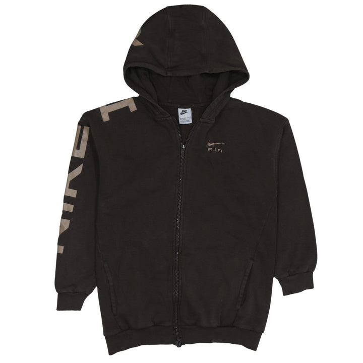 Nike Boys Black Full Zip Hoodie 146cm Fleece Lined Sportswear