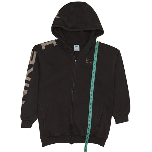 Nike Boys Black Full Zip Hoodie 146cm Fleece Lined Sportswear