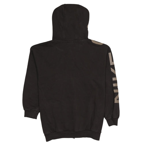 Nike Boys Black Full Zip Hoodie 146cm Fleece Lined Sportswear