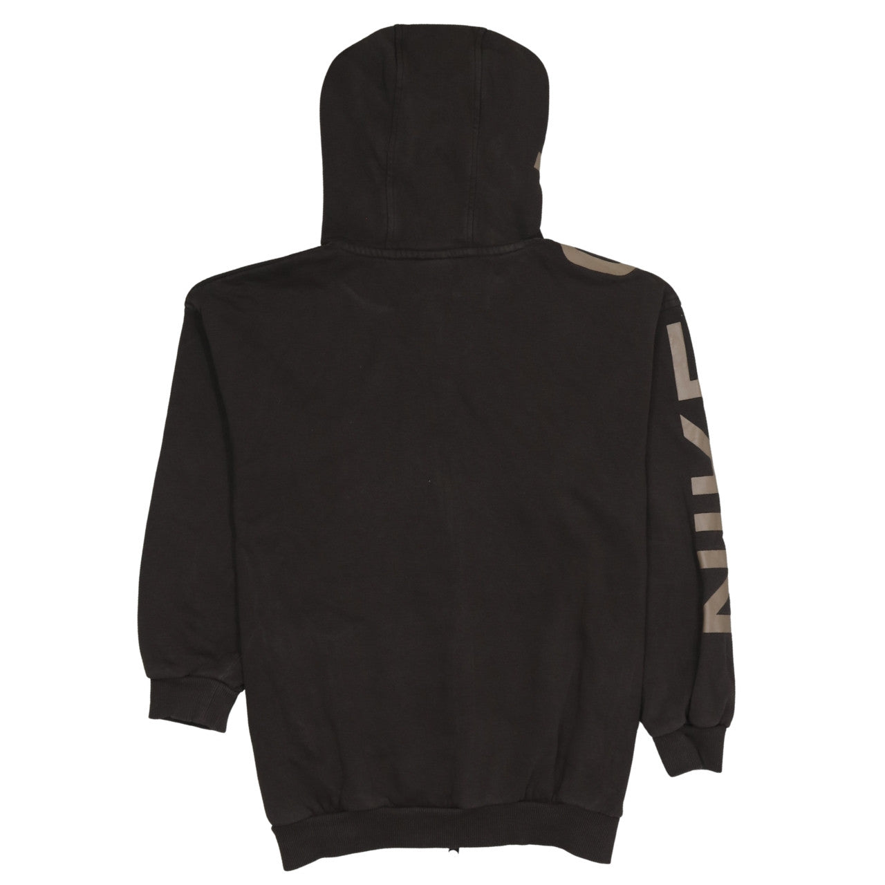 Nike Boys Black Full Zip Hoodie 146cm Fleece Lined Sportswear
