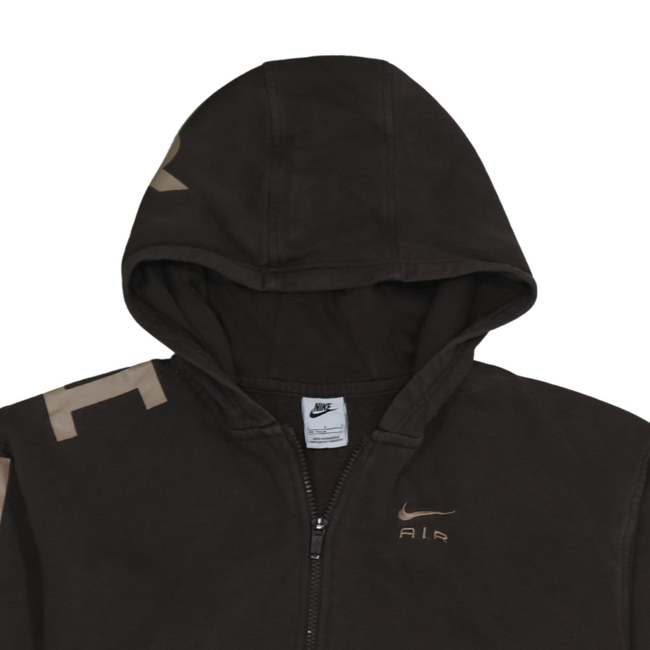 Nike Boys Black Full Zip Hoodie 146cm Fleece Lined Sportswear