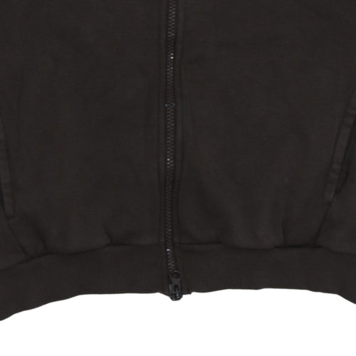 Nike Boys Black Full Zip Hoodie 146cm Fleece Lined Sportswear