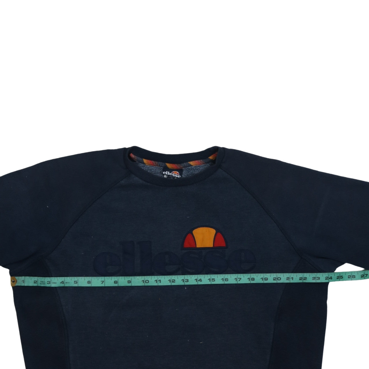 Ellesse Mens Blue XL Pullover Sweatshirt Crew Neck Logo Embroidered