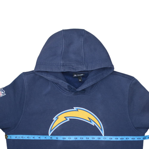 New Era Men's Blue XL Pullover Hoodie NFL Charger Logo Sportswear