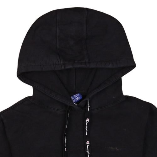 Champion Women's Black Pullover Hoodie Medium Cotton Blend