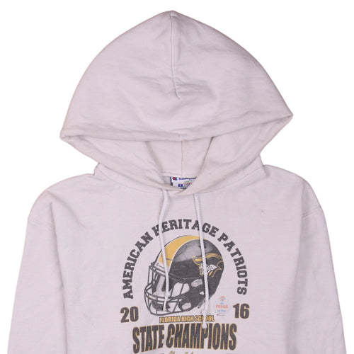 Champion Men's White Pullover Hoodie Small American Heritage Patriots 2016