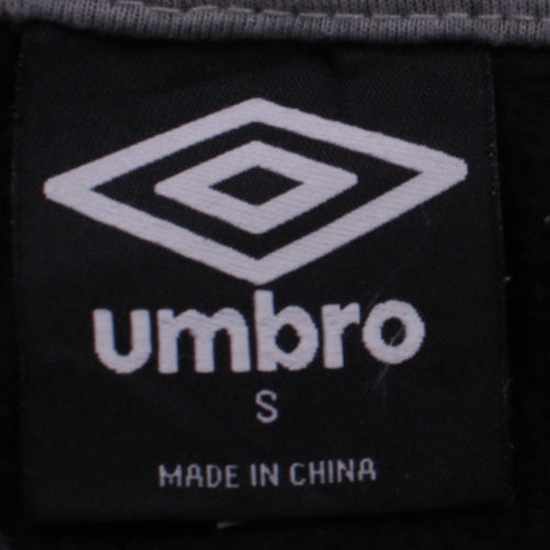 Umbro Men's Black Small Pullover Hoodie Sports Fleece