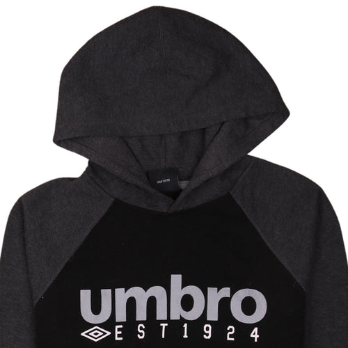 Umbro Men's Black Small Pullover Hoodie Sports Fleece