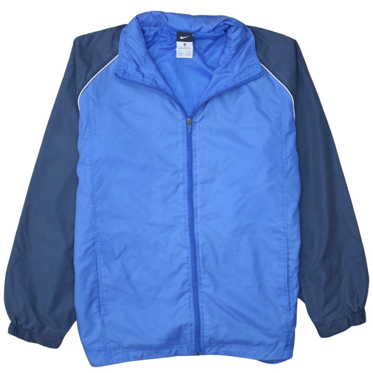 Nike Men's Blue Medium Windbreaker Jacket Lightweight Full Zip