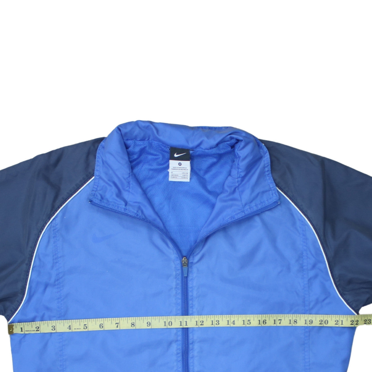Nike Men's Blue Medium Windbreaker Jacket Lightweight Full Zip