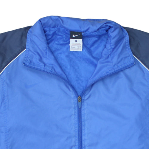 Nike Men's Blue Medium Windbreaker Jacket Lightweight Full Zip