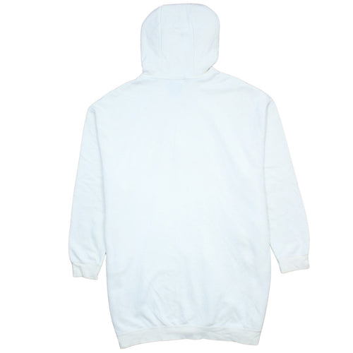 Nike Women’s White Pullover Hoodie Medium – Hooded Sweatshirt with Metallic Logo