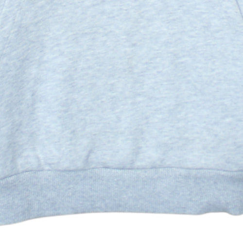 Puma Womens Grey Hoodie Size 8 Pullover Logo Hooded Sweatshirt