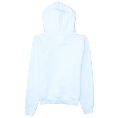 Tommy Jeans Women's White XS Pullover Hoodie Cotton Blend
