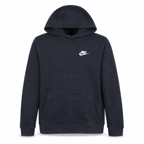 Nike Boys Black Pullover Hoodie L 147-158cm Fleece Logo Sweatshirt