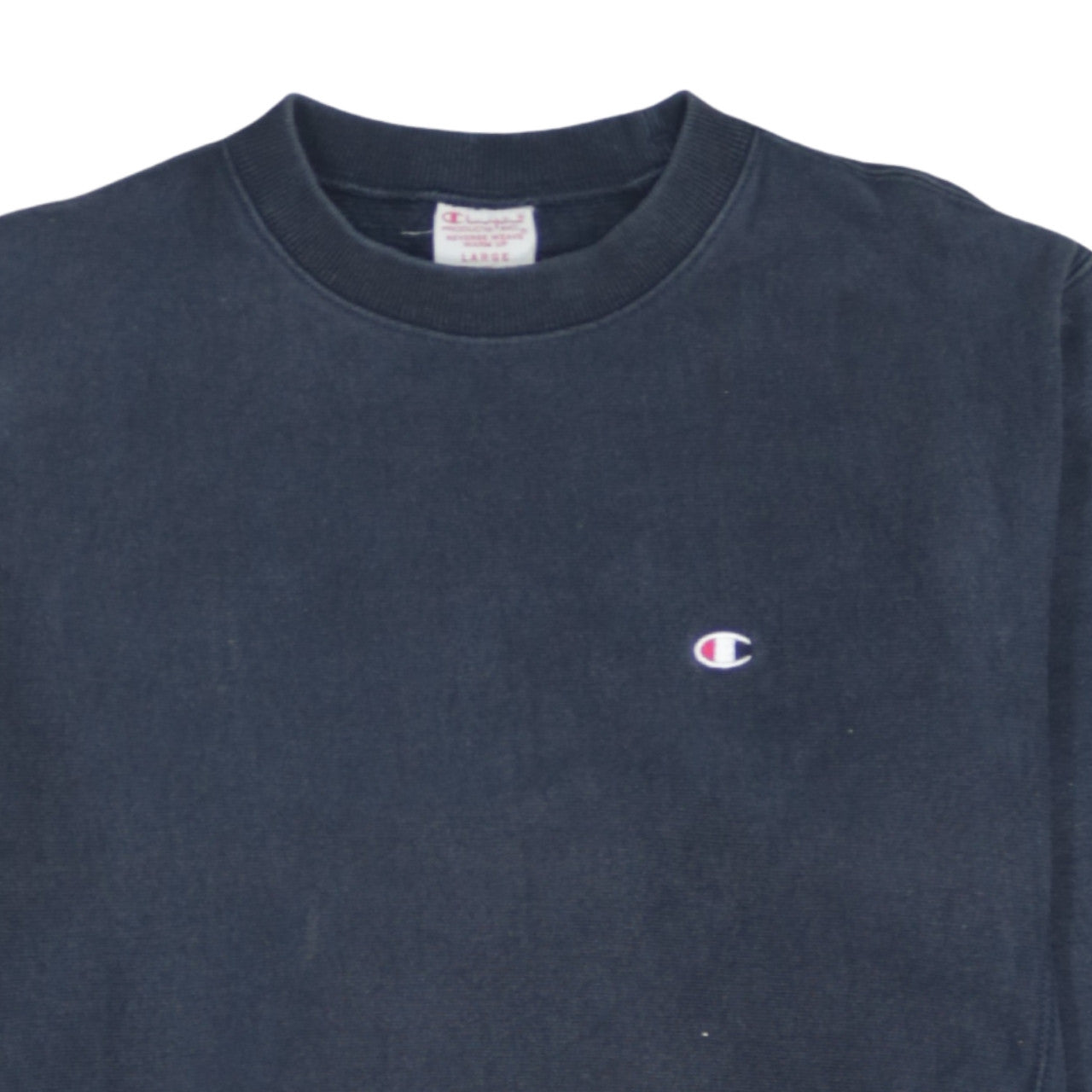 Champion Men’s Blue Crew Neck Pullover Sweatshirt Size L