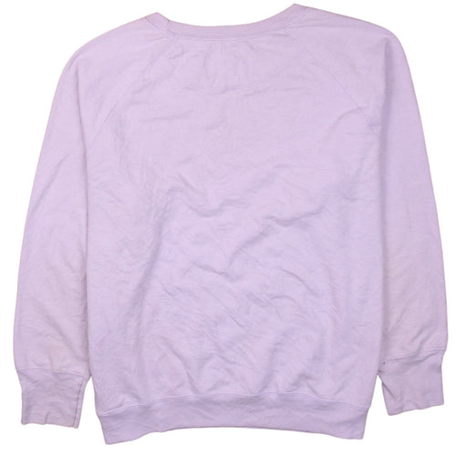 Champion Womens Lilac Pullover Sweatshirt 2XL Logo Print Crew Neck